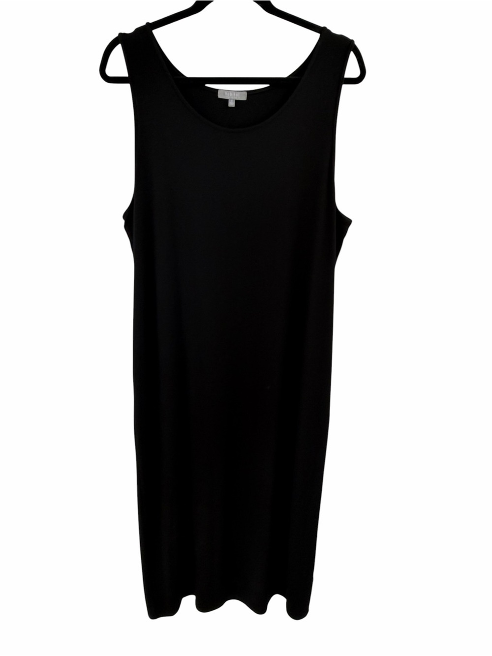 Habitat Rayon Sleeveless Black Maxi Dress Size XL Closet Staple Minimalist